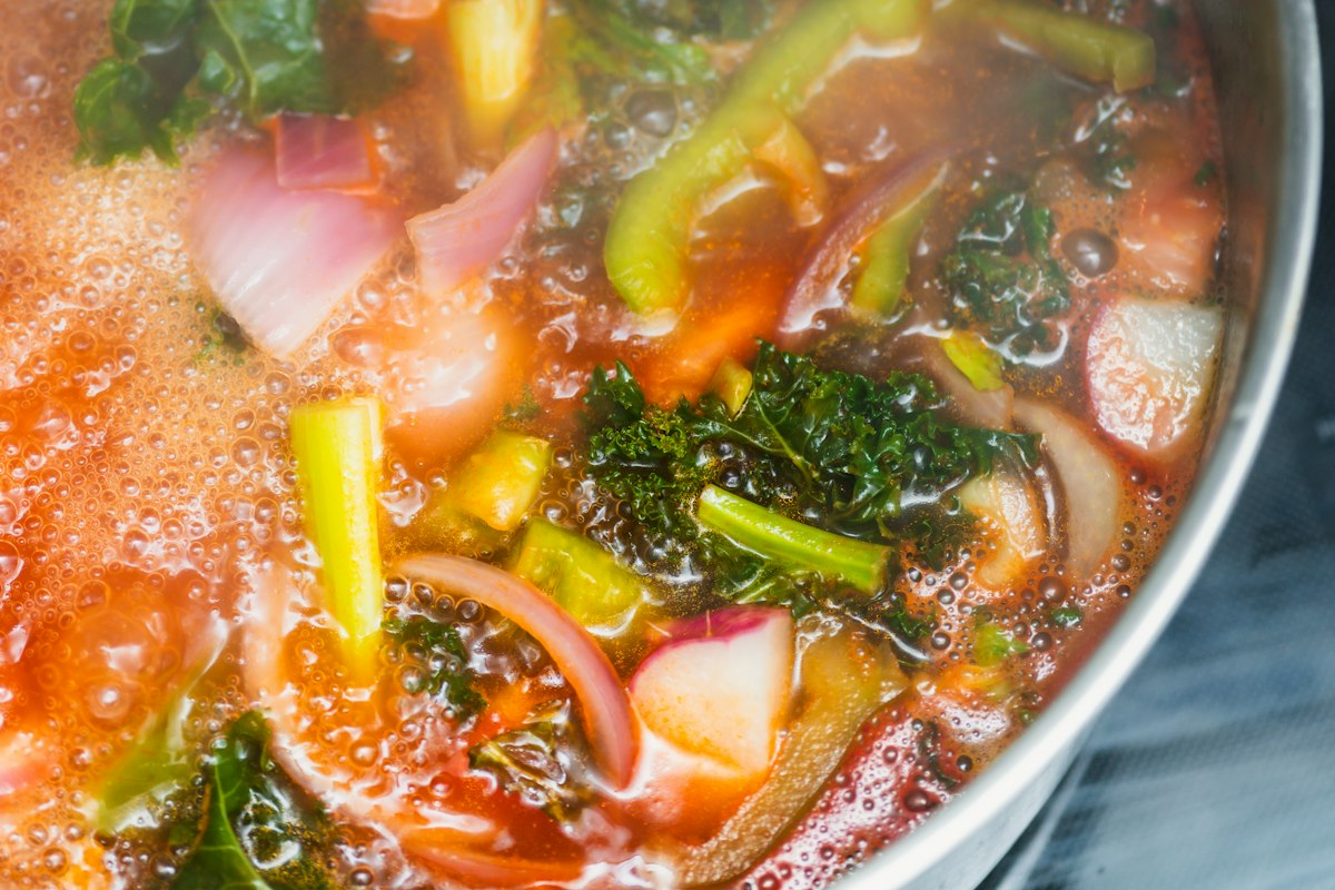 Tuscan Ribollita (Bread and Bean Soup)